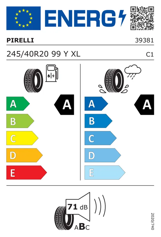 PIRELLI P-ZERO PZ4* NCS 245/40 R20 99Y XL Nu rata