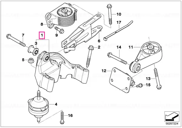 Preț redus Suport motor - Mini R50, R53