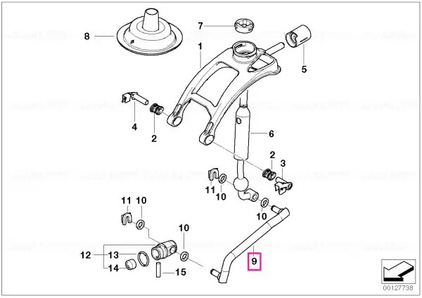 Levier timonerie inf - BMW Ieftin