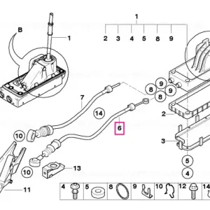 Cablu timonerie C.V. L=1100MM - BMW - Mini Reducere specială