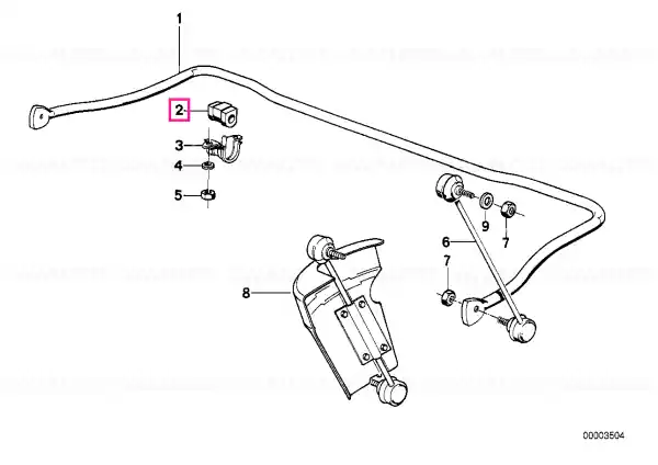 Bucsa bara stabiliz. D=23MM - BMW Ofertă de sezon