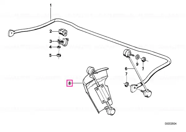 THRUST ROD - BMW Retur ușor