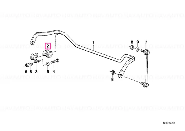 Rubber Brg D=17MM - BMW Reducere specială