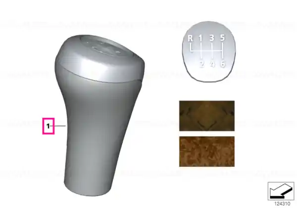 Cel mai bun preț Shift knob PAPPEL NATUR - BMW