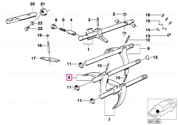 Nu rata Shift rod - BMW