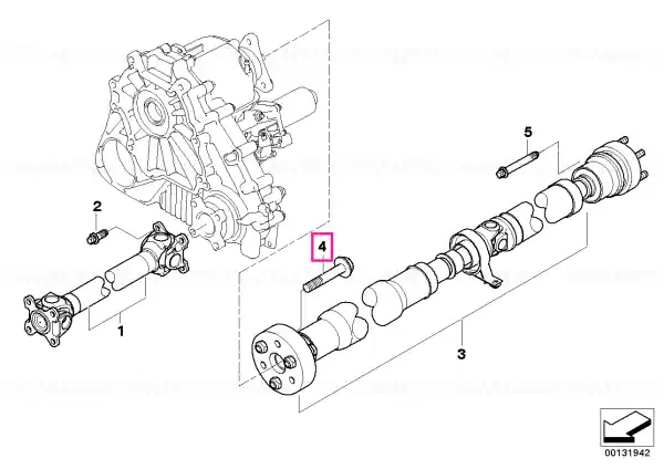 Retur ușor Surub M10X47,5-ZNS3 - BMW