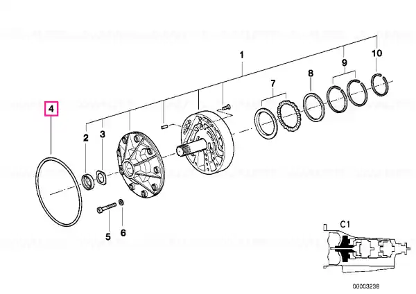 O-ring 210X3 - BMW Disponibil imediat