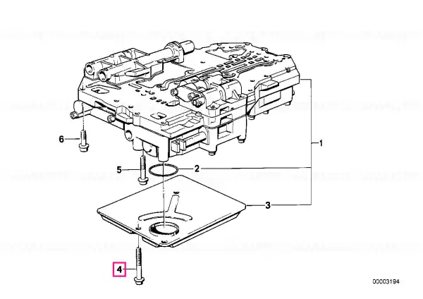 Șurub cilindric M6X65 - BMW Retur ușor