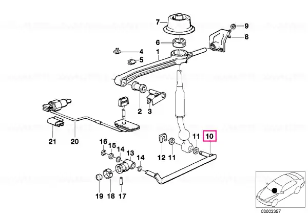 Shift rod - BMW Discount