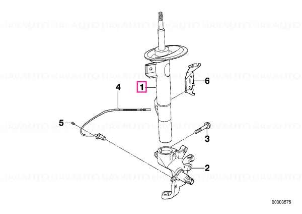 Ieftin Montant eav spate dreapta EDC - BMW