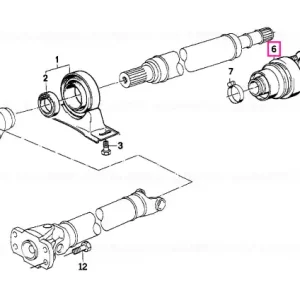 Articulație cardanică cu bucșă canelată LK=80MM (Z=24) - BMW Livrare rapidă