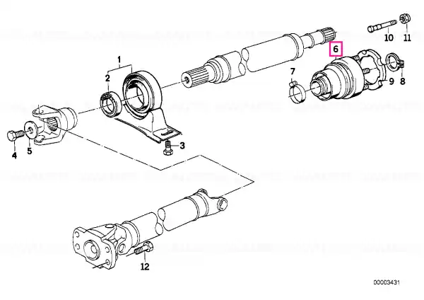 Articulație cardanică cu bucșă canelată LK=80MM (Z=24) - BMW Livrare rapidă