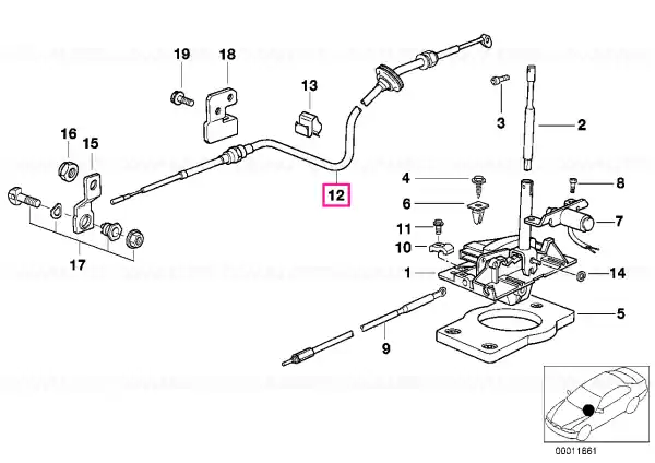 Cablu izolator zgomot ZF - BMW Premium