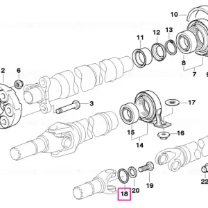 Inel intermediar D=30X36X1,0-CRH - BMW - Mini Retur ușor