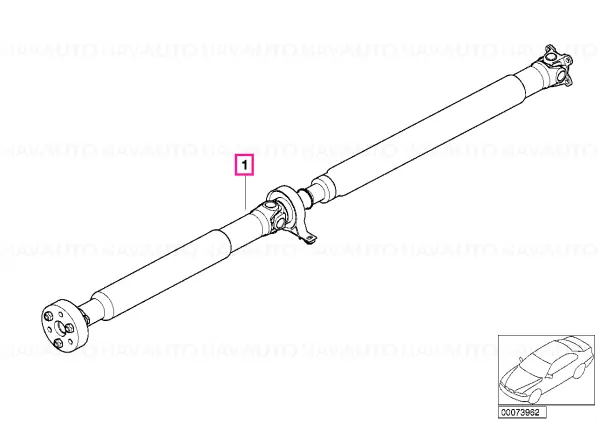 Nu rata Osie 6 trepte L=1469MM - BMW