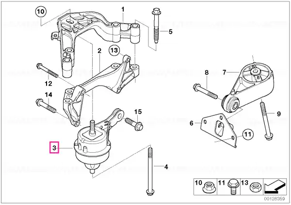 Livrare expres Tampon motor - Mini R50