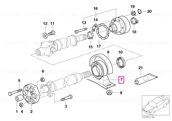 Reducere specială Rulment intermediar - BMW