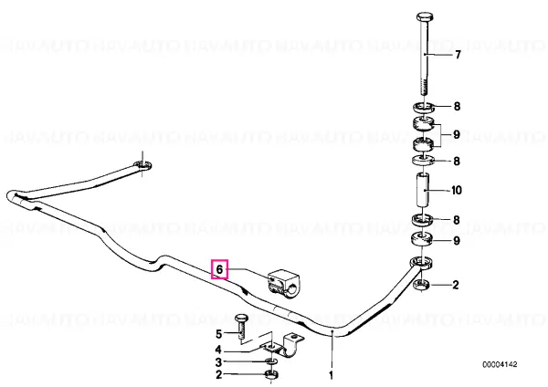 Rubber Brg D=18MM - BMW Transport gratuit