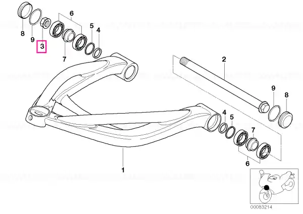 Preț redus Piuliță hexagonală cu flanșă - BMW Motorrad
