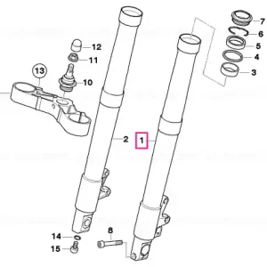 SLIDE TUBE - BMW Motorrad Chilipir