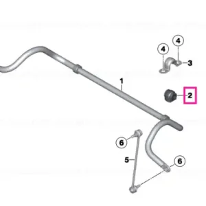 Lichidare de stoc Bucsa bara stabiliz. D=21,5MM - BMW - Mini