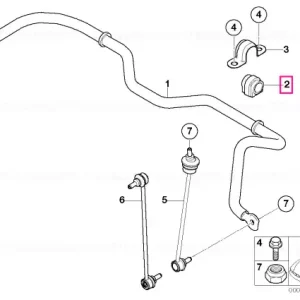 Bucsa bara stabilizatoare D=24MM - BMW - Mini Ofertă