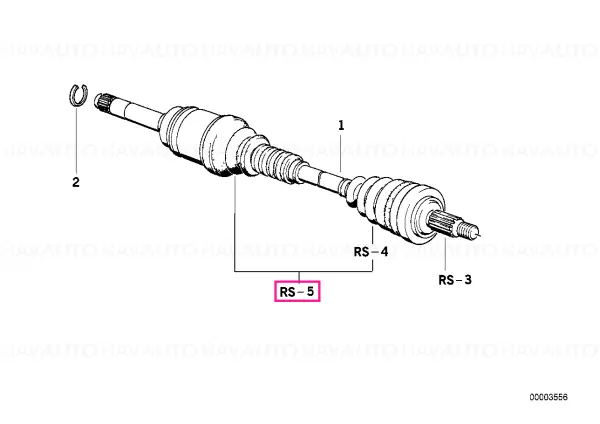 Chilipir Kit reparatie burduf interior planetara, punte fata - BMW Seria 5 E34 - tip motor M50