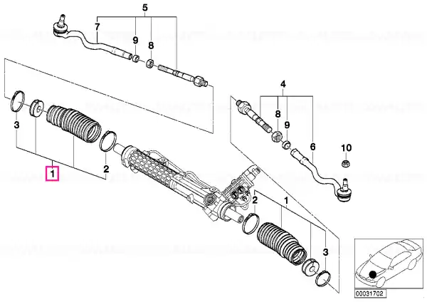 Kit reparație burduf - BMW Plată sigură
