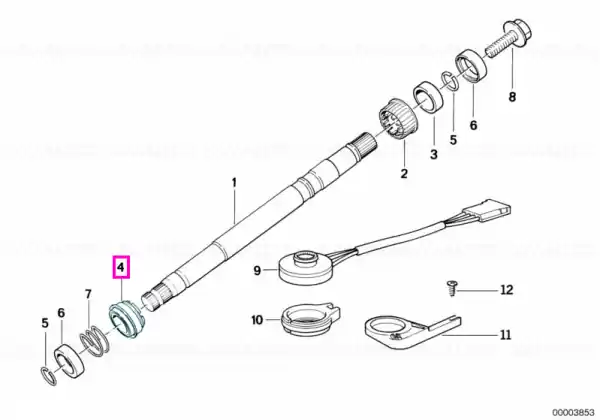 Reducere de preț Rulment ax coloana de directie, 41,9×25,0×17,0 mm - BMW Seria 5 E34, Seria 7 E32, Seria 8 E31