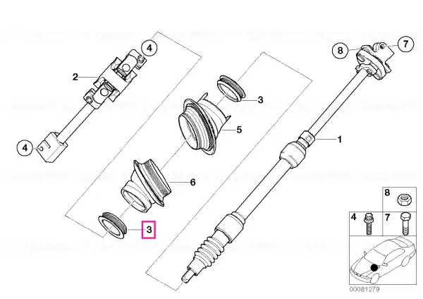 Inel plastic coloana - BMW Reducere extra