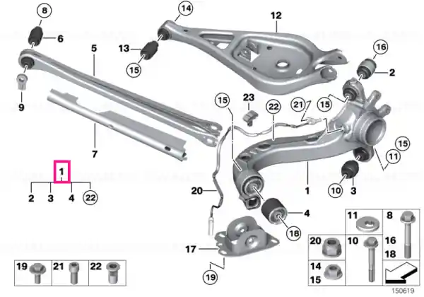 Trailing arm - BMW Preferatul clienților