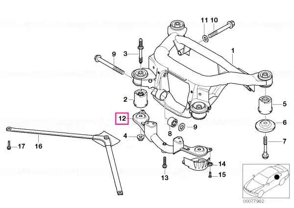 Push rod - BMW Doar azi