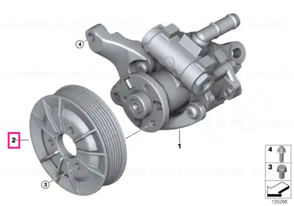 Fulie pompa servo - BMW Chilipir