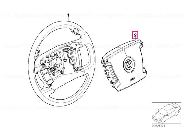 Modul airbag BLAU - BMW Expediere rapidă