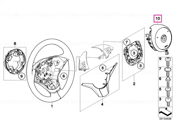 Modul airbag volan - BMW Livrare rapidă