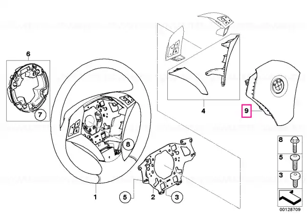 Modul airbag volan - BMW Retur gratuit