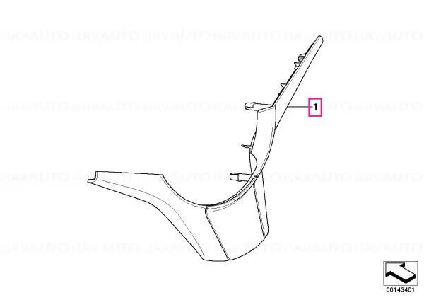Ofertă de sezon Ornament volan indiv SCHWARZ - BMW