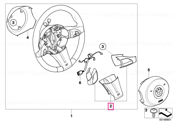 Set capace rază volan SOFTLACK SCHW. - BMW Disponibil imediat
