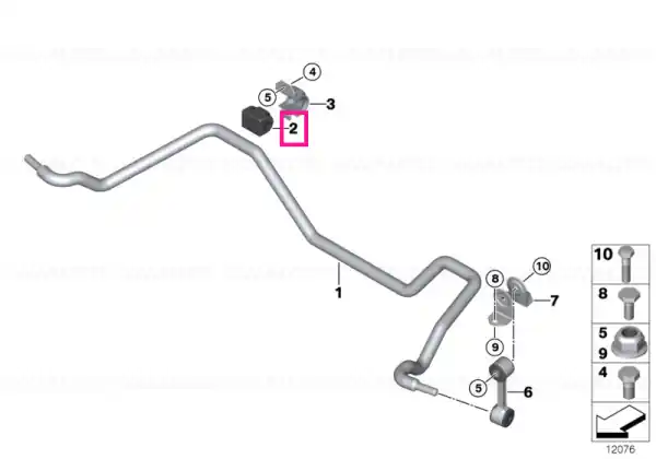 Suport cauciuc stabilizator D=15MM - BMW Livrare expres