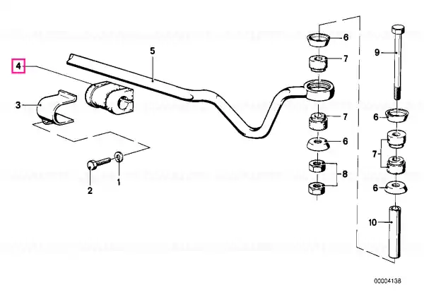 Suport cauciuc stabilizator D=16MM - BMW Ofertă de sezon