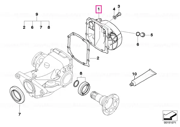 Capac transmisie TYP 215 - BMW Reduceri