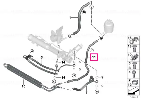 Cel mai vândut Conductă retur radiator - BMW