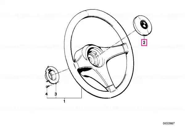 Disponibil imediat Horn button - BMW