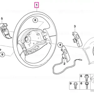 Calitate înaltă Steering wheel, leather - BMW - Mini