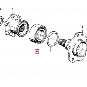 Angular contact ball bearing,radial 37X74X45 - BMW Cumpără online