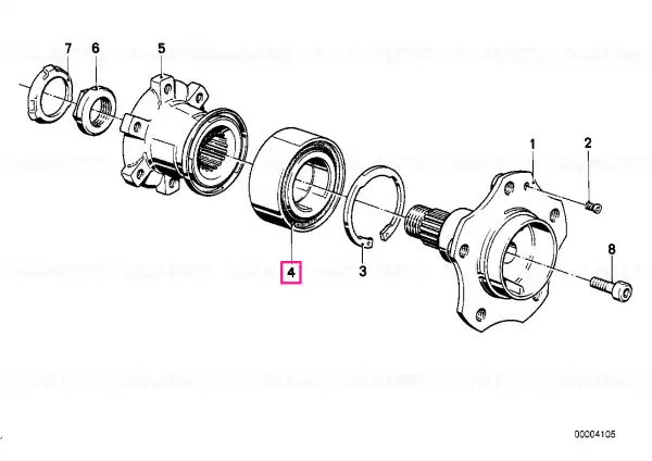 Angular contact ball bearing,radial 37X74X45 - BMW Cumpără online