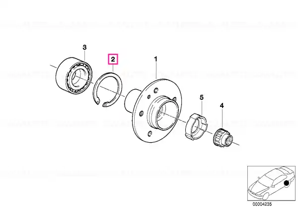 Lichidare de stoc Lock Ring 72X2,5 - BMW