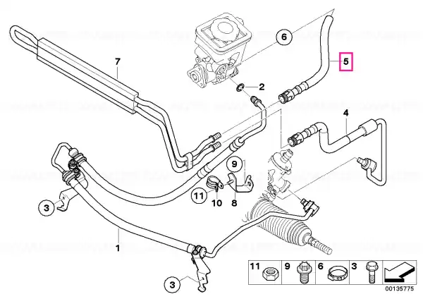 Linie retur radiator - BMW Super ofertă