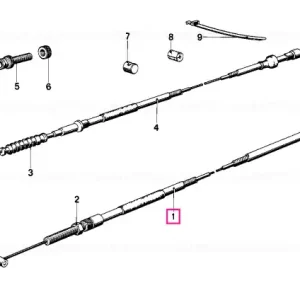 Cablu accelerator L=1007MM - BMW Motorrad Bestseller