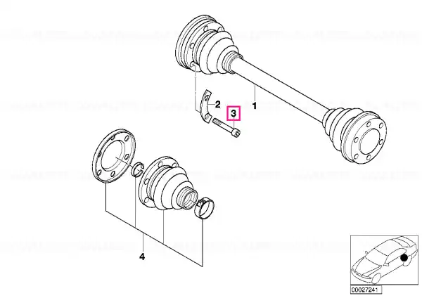 Disponibil imediat Șurub Torx M10X50 - BMW